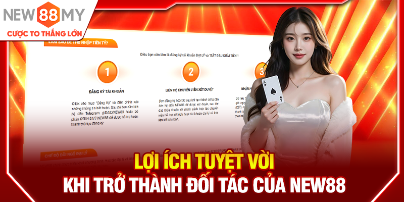 Lợi ích tuyệt vời khi trở thành đối tác của New88