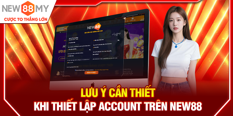Lưu ý cần thiết khi thiết lập account trên New88